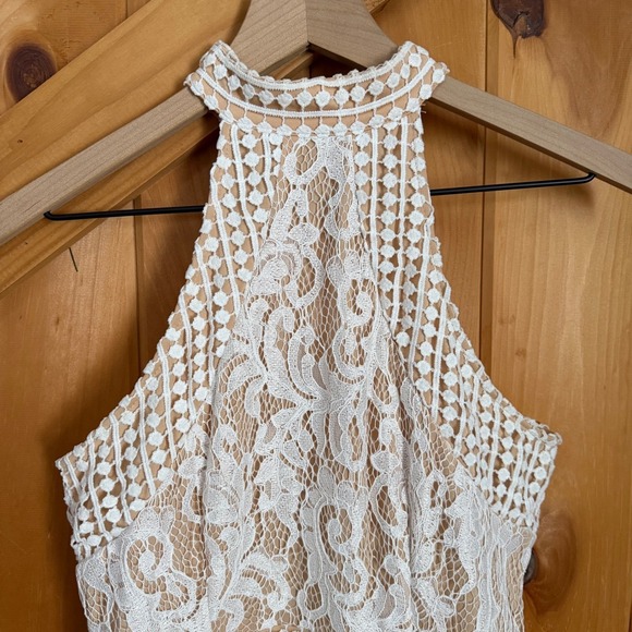 PrettyLittleThing Dresses & Skirts - PrettyLittleThing White Crochet Lace Midi Dress